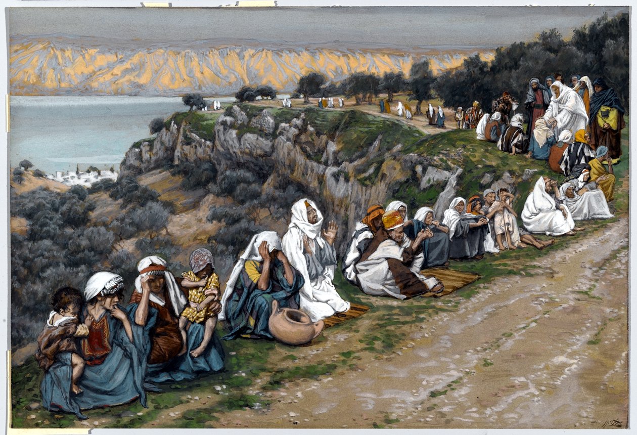 The Sick Waiting for Jesus to Pass By, illustrasjon til The Life of Christ, ca. 1884-96 (wc & gouache på papp) av James Jacques Joseph Tissot