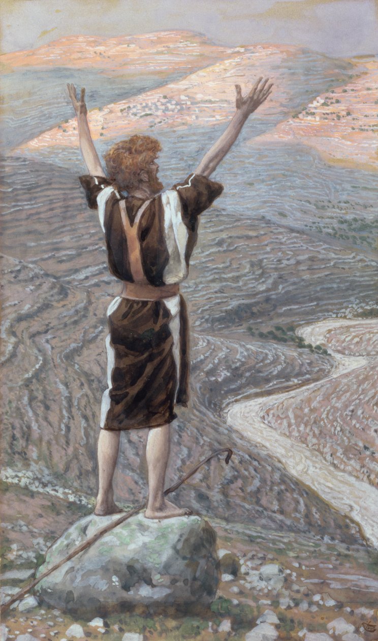 The Voice in the Desert, illustrasjon for The Life of Christ, ca. 1886-96 (gouache på papp) av James Jacques Joseph Tissot