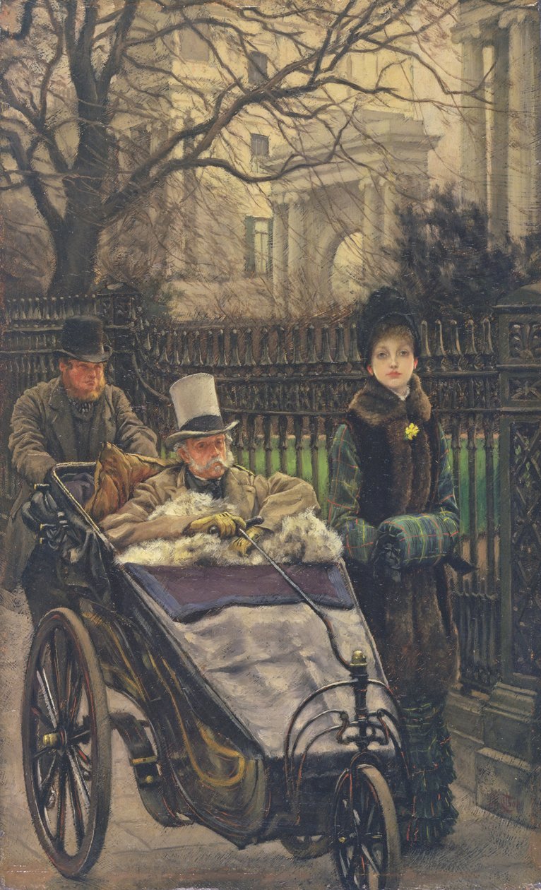 Krigerens datter, eller The Convalescent, ca. 1878 (olje på panel) (se også 27536) av James Jacques Joseph Tissot