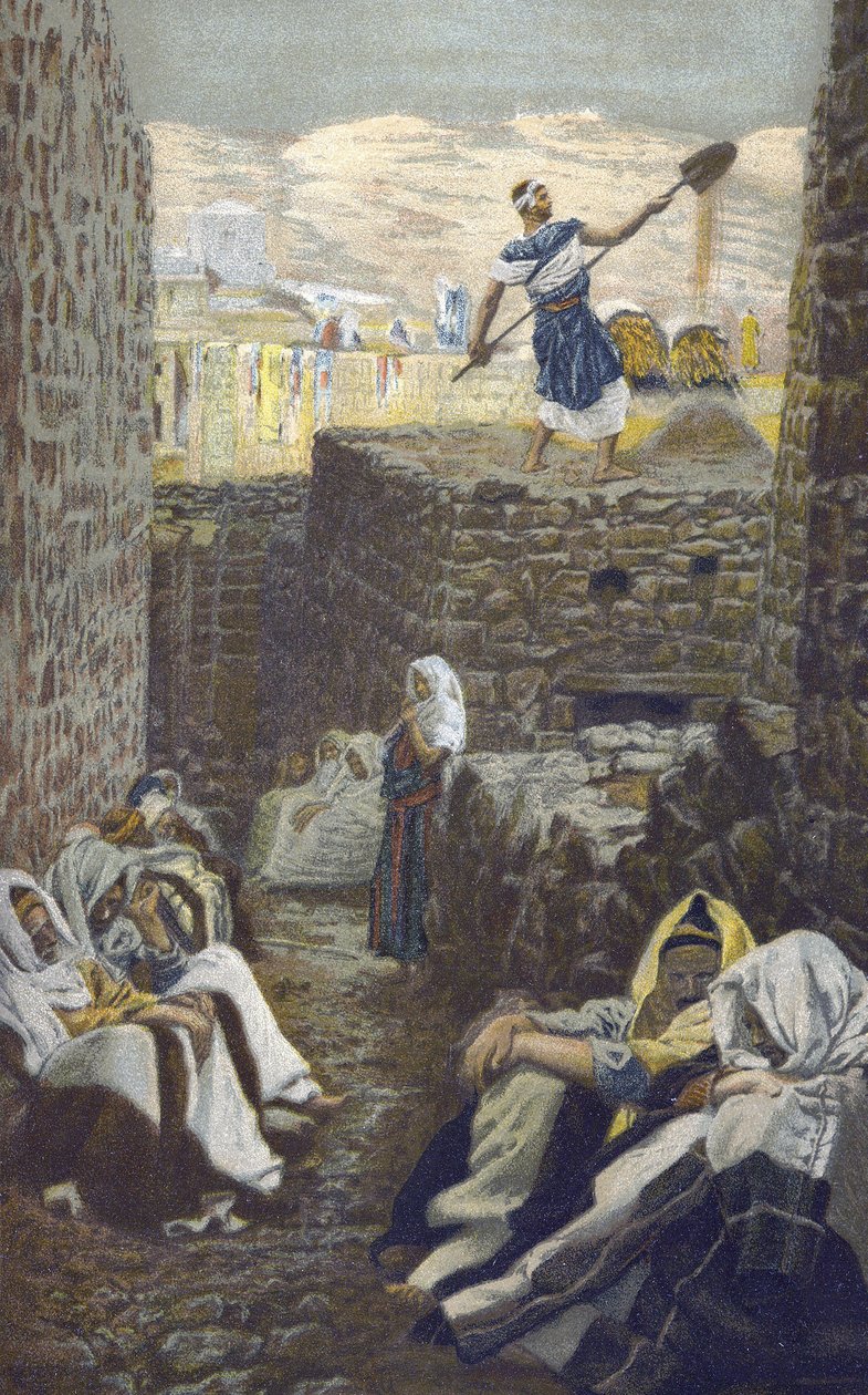 The Winnower - from “The Life of Our Lord Jesus Christ” - 1899 by James Tissot - The Life of Our Lord Jesus Christ, by Jacques Joseph (Jacques Joseph) Tissot dit James Tissot (1836-1902) av James Jacques Joseph Tissot