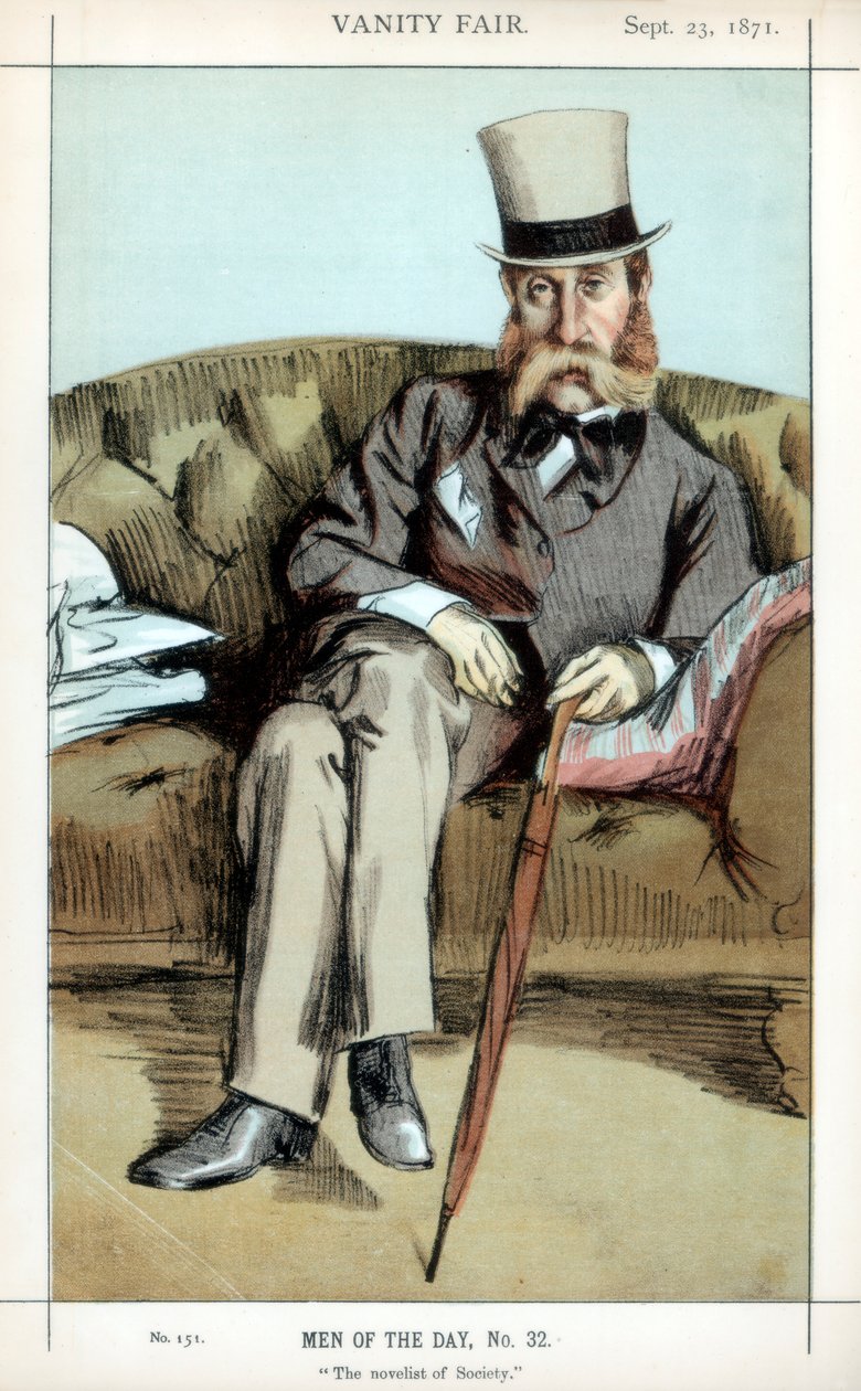 Samfunnets romanforfatter, 1871. av James Jacques Joseph Tissot