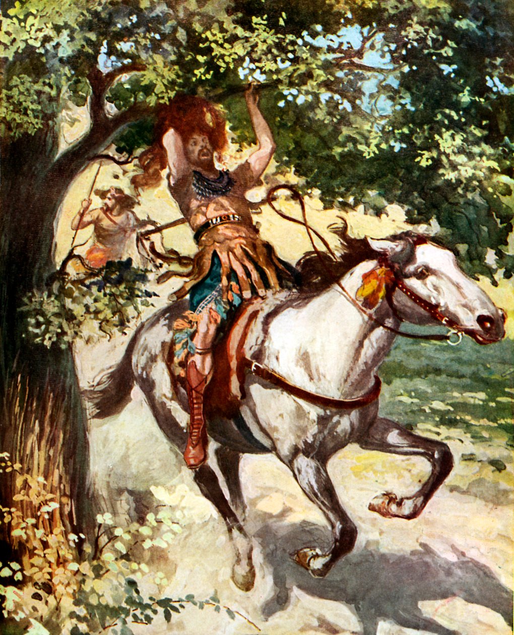 Absalom henger på eiketreet - Bibelen av James Jacques Joseph after Tissot