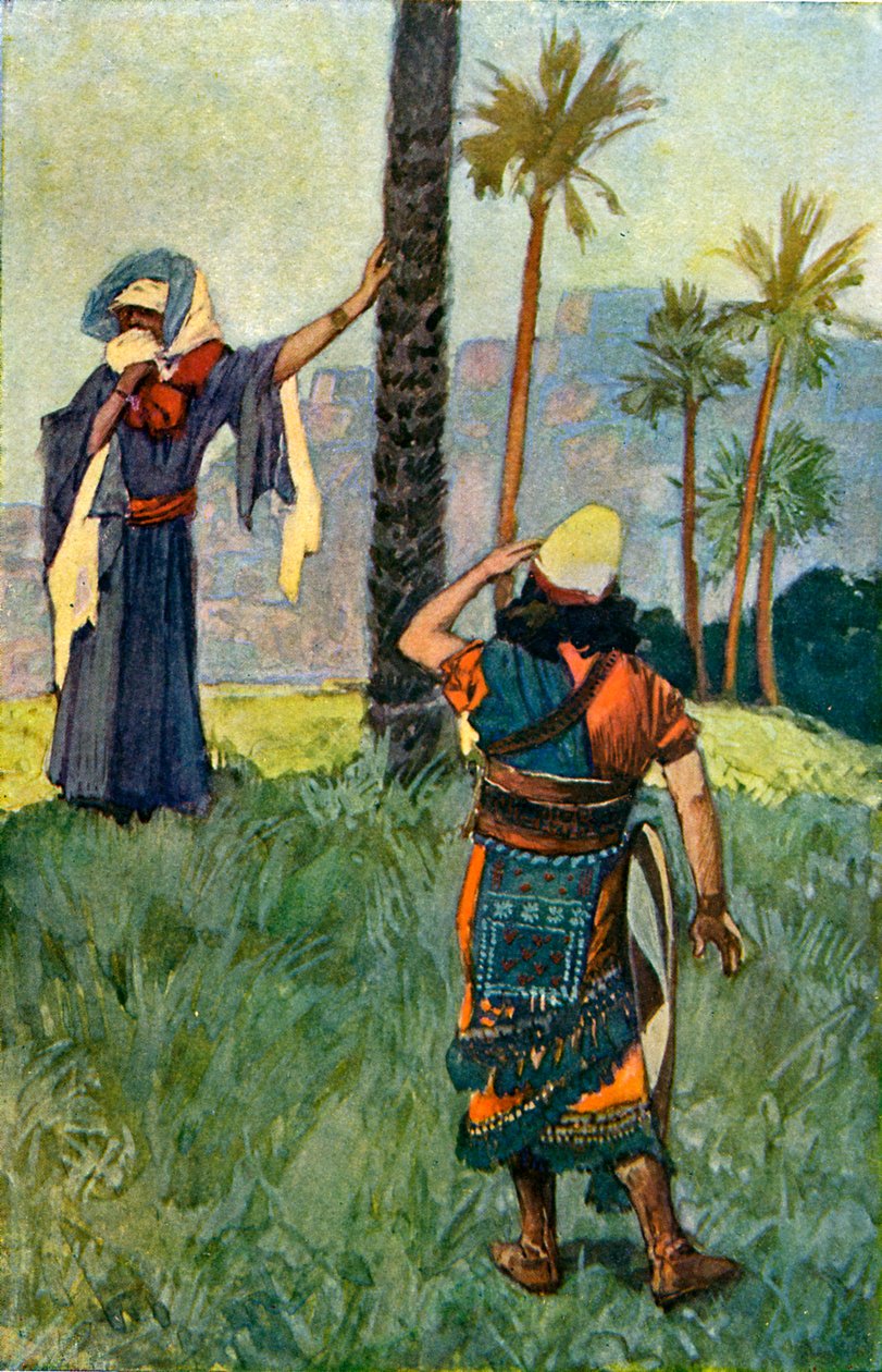 Deborah under palmetreet av J James Tissot - Bibelen av James Jacques Joseph after Tissot