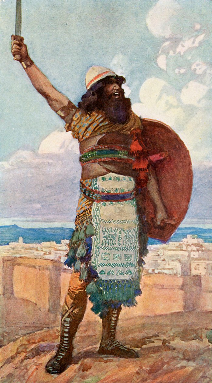 Othniel av J James Tissot - Bibelen av James Jacques Joseph after Tissot