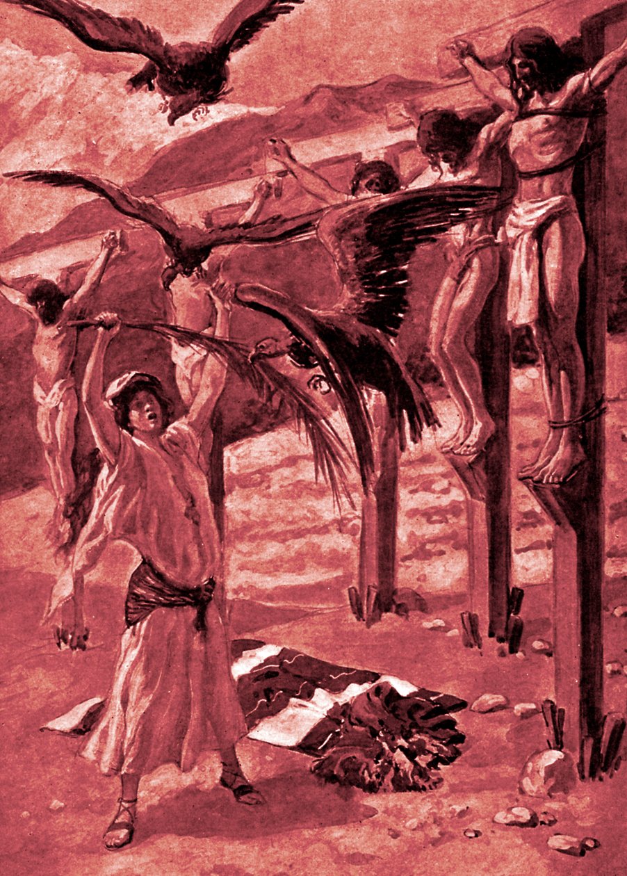 Rispas godhet mot de døde - Bibelen av James Jacques Joseph after Tissot