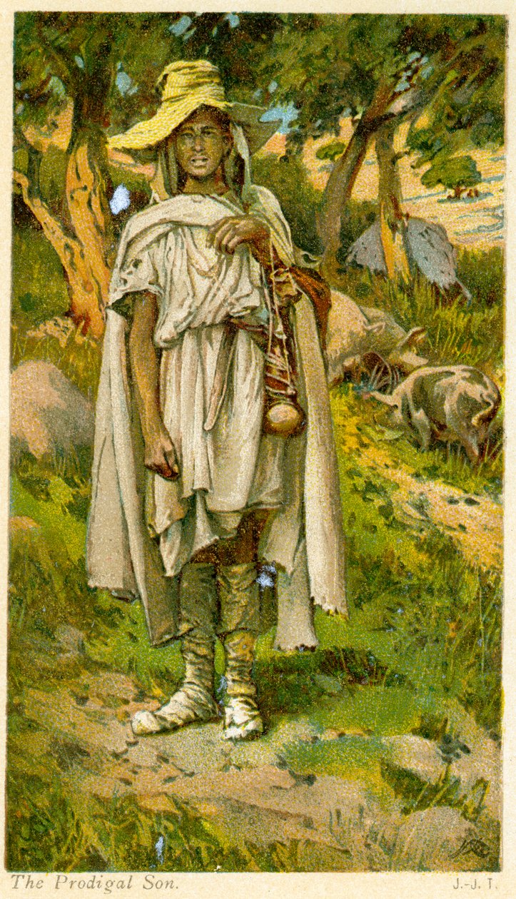 Den fortapte sønn - Bibelen av James Jacques Joseph after Tissot