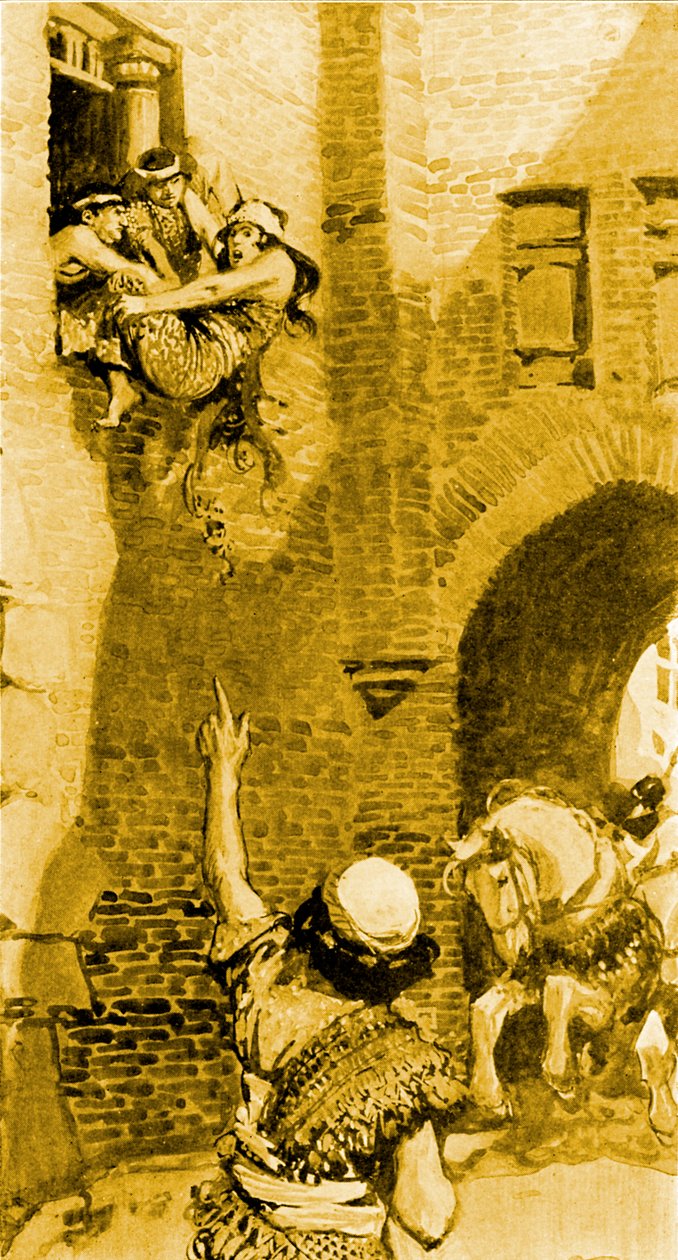 The death of Jezebel av J James Tissot - Bibelen av James Jacques Joseph after Tissot