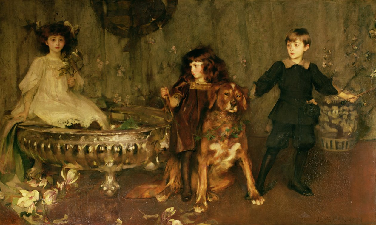 Lord John Manners, Lord Haddon og Lady Marjorie Manners av James Jebusa Shannon