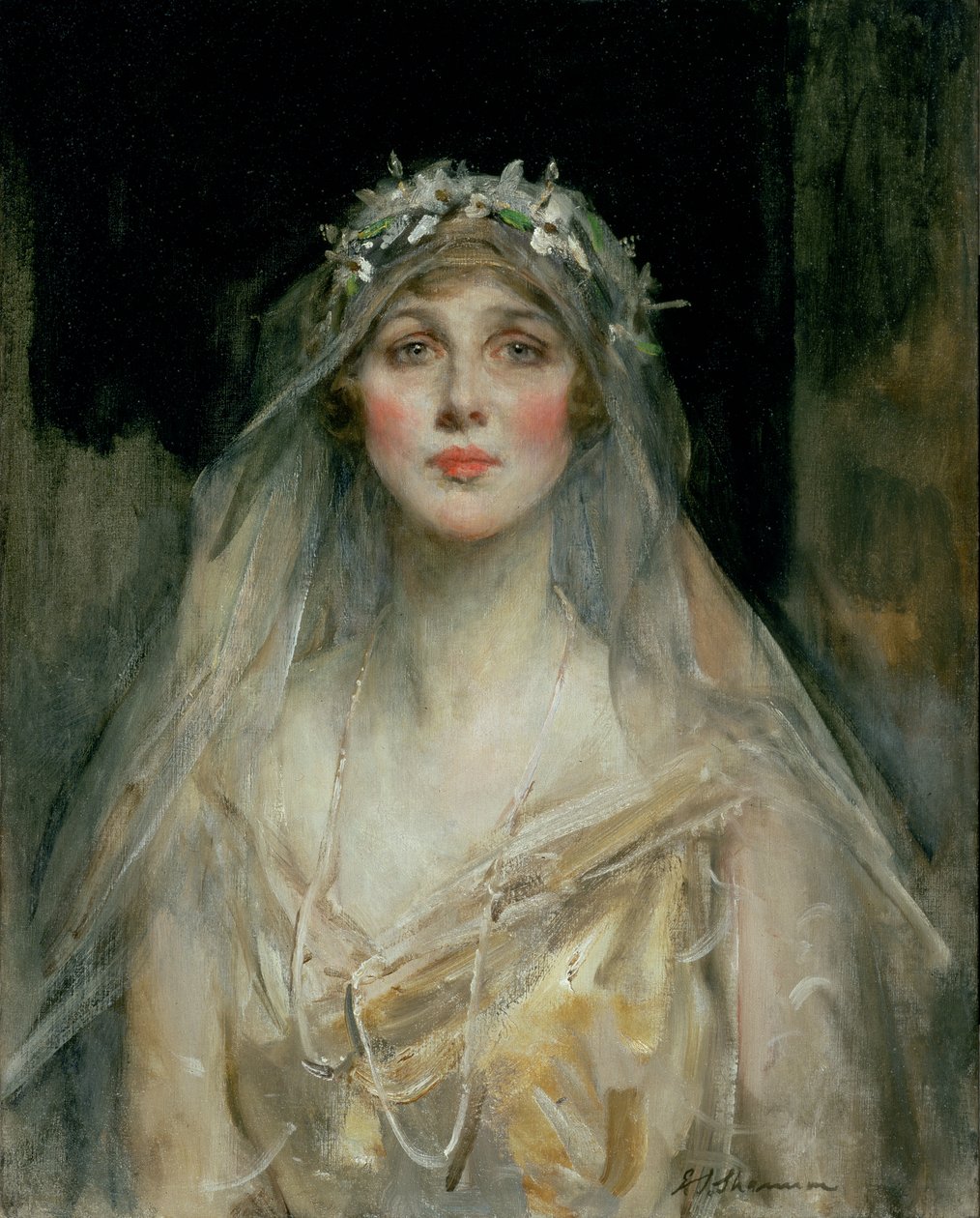 Portrett av en brud av James Jebusa Shannon