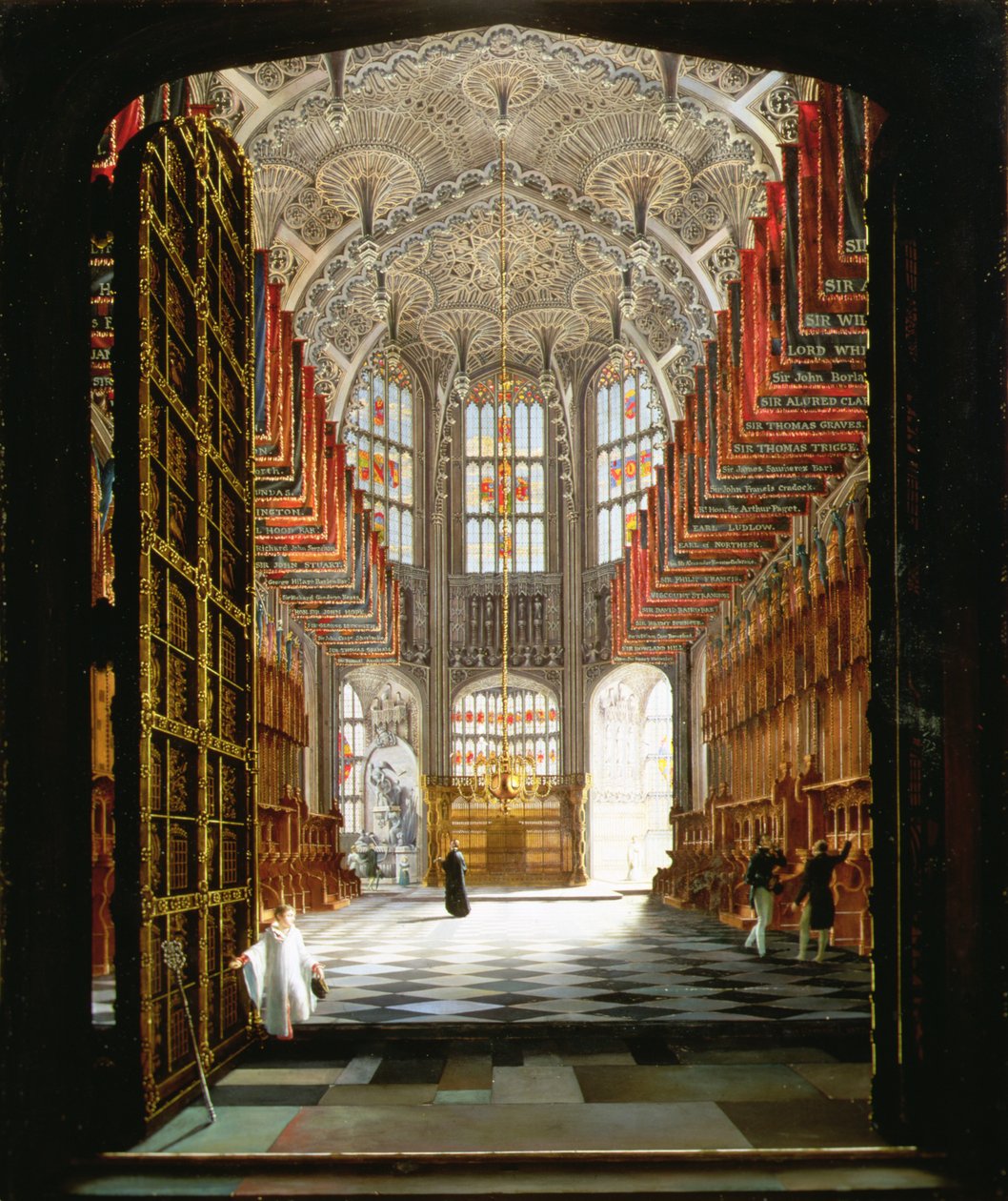 Interiøret i kapellet til Henry VII, Westminster Abbey av James John Harwood