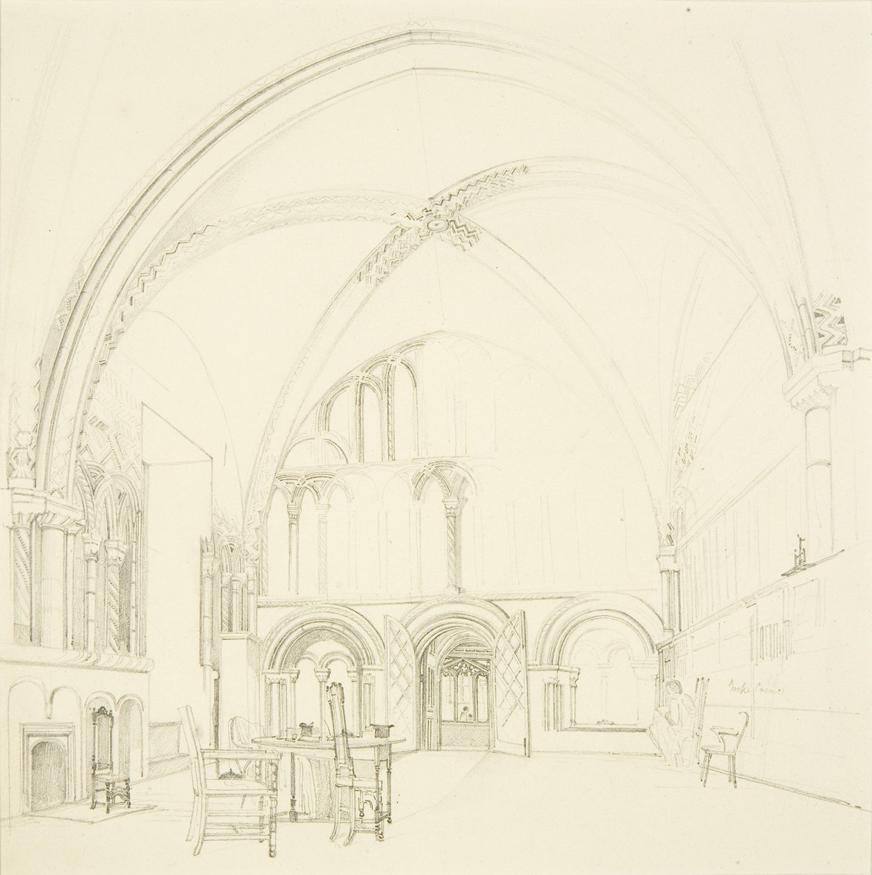 Interiøret i Chapter House of Bristol Cathedral av James Johnson