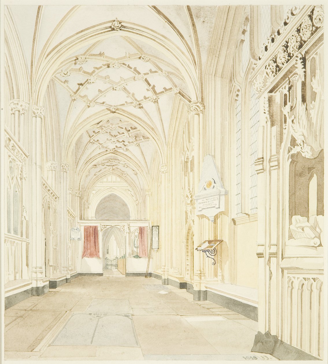 North Aisle of St Mary Redcliffe, ser vestover av James Johnson