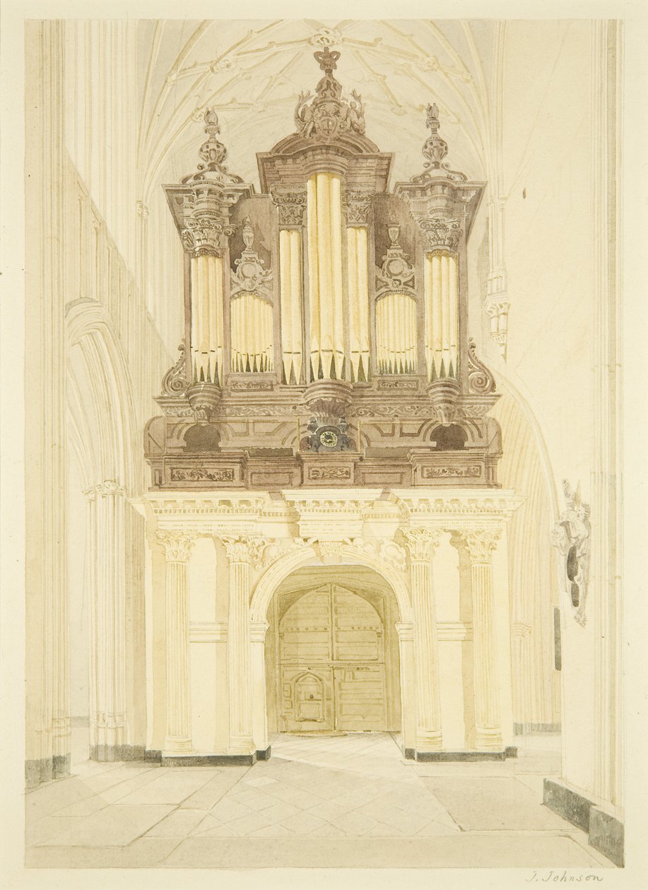 Orgel og orgelloft av St Mary Redcliffe av James Johnson