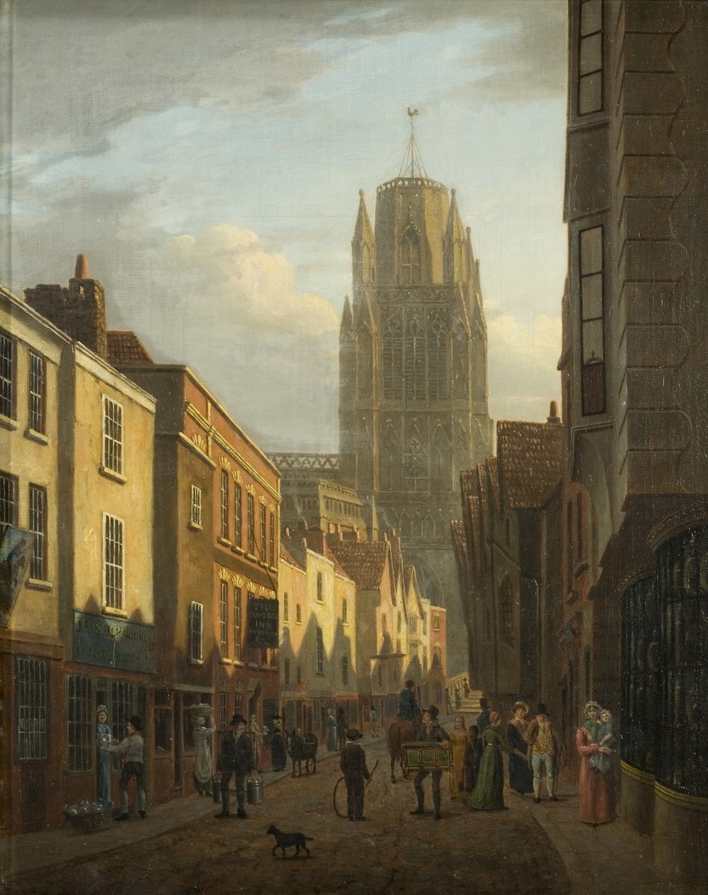 Redcliffe Street, Bristol, ca. 1821 (olje på lerret) av James Johnson