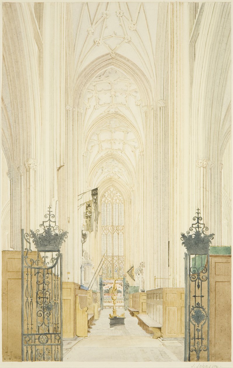 Transept av St Mary Redcliffe, ser sørover av James Johnson