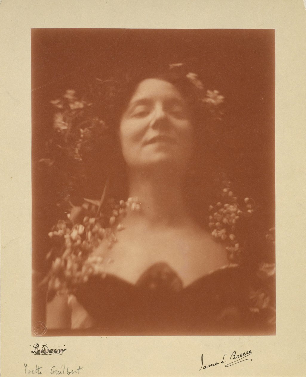 "Ønsket": portrett av Yvette Guilbert, 1896 av James L. Breese