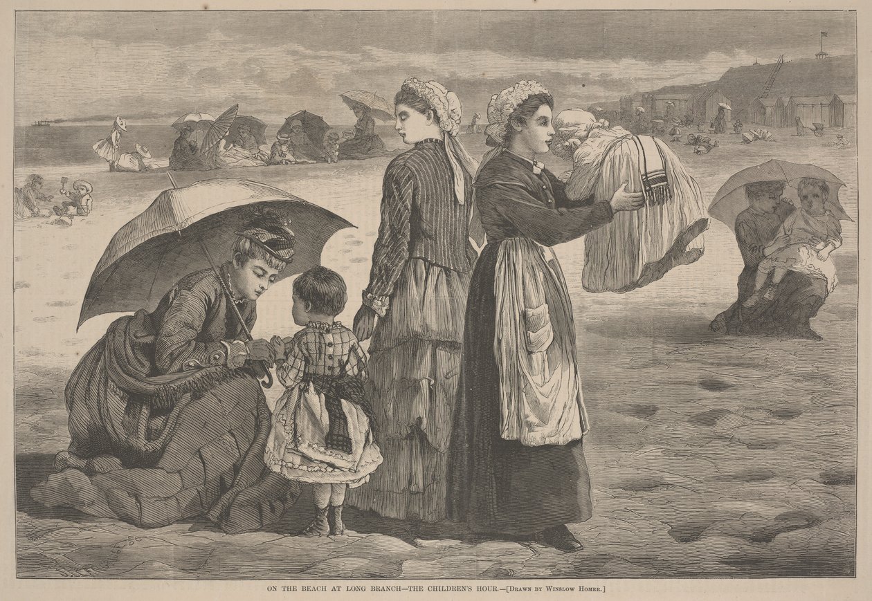 On the Beach at Long Branch - The Children
