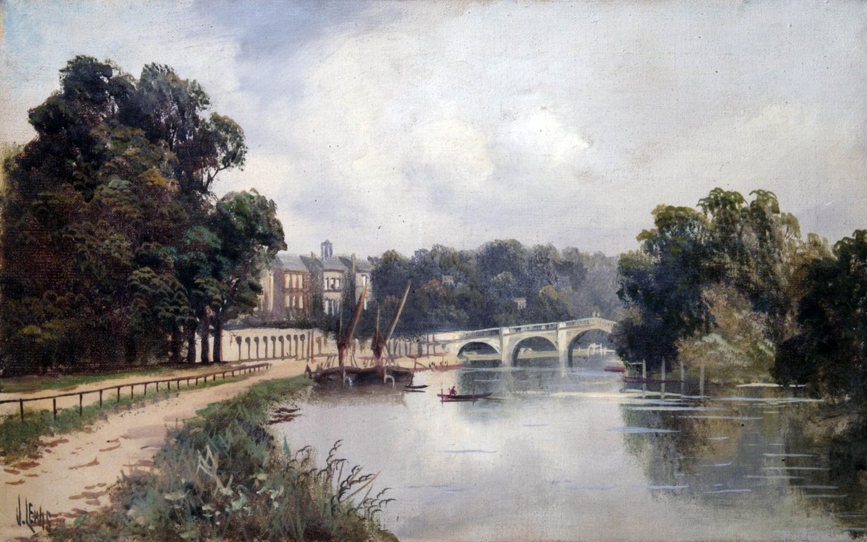 Cholmondeley Walk, ser mot Richmond Bridge av James Lewis