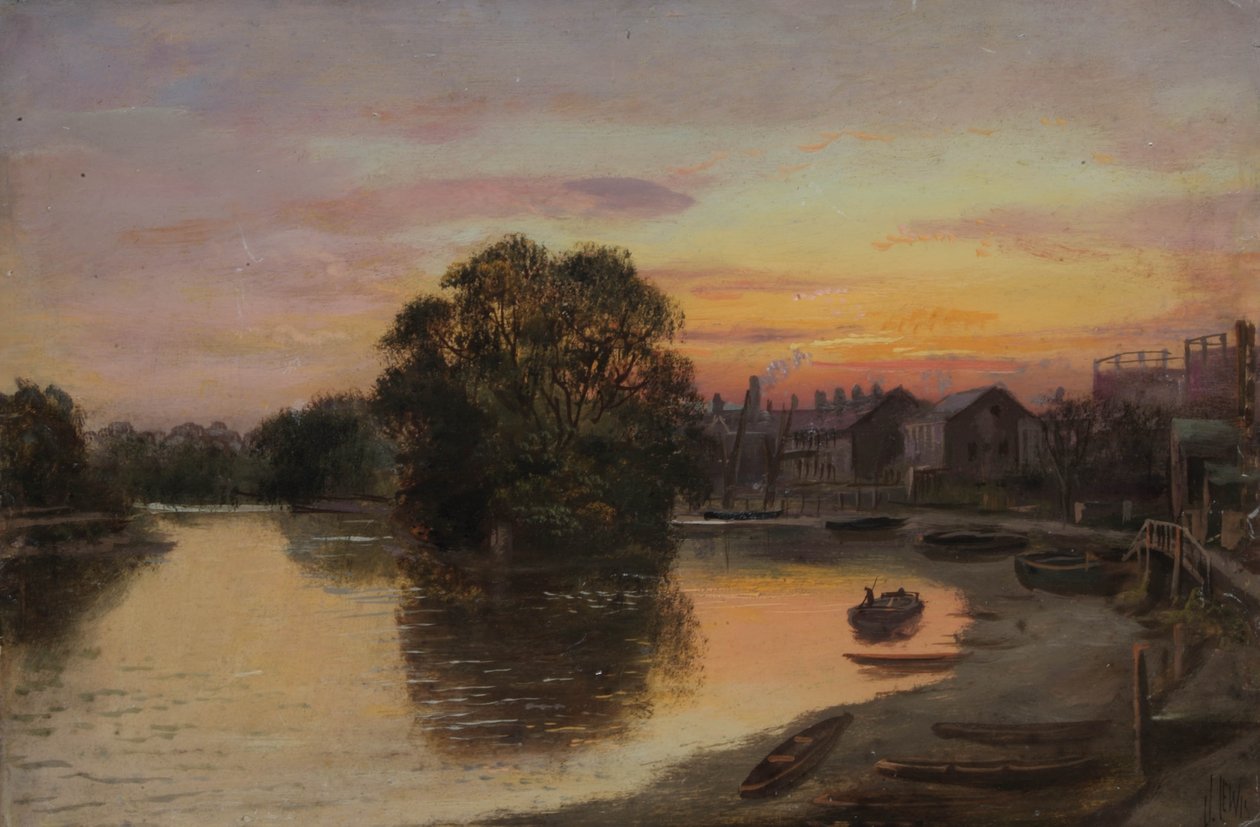Kew ved solnedgang - Patons eiendom av James Lewis
