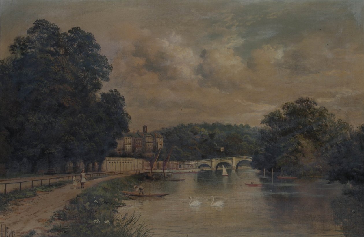 Richmond Bridge fra Cholmondeley Walk av James Lewis
