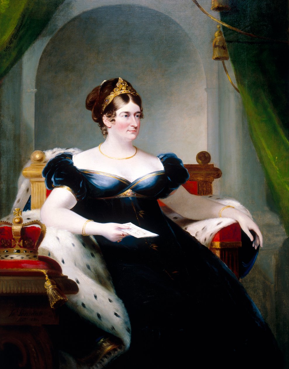 Caroline av Brunswick, konsort av George IV, 1820 av James Lonsdale