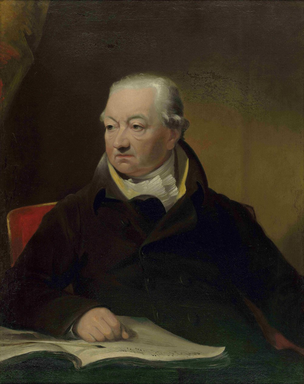 Portrett av fiolinisten og komponisten Johann Peter Salomon 1745-1815, ca. 1815. av James Lonsdale