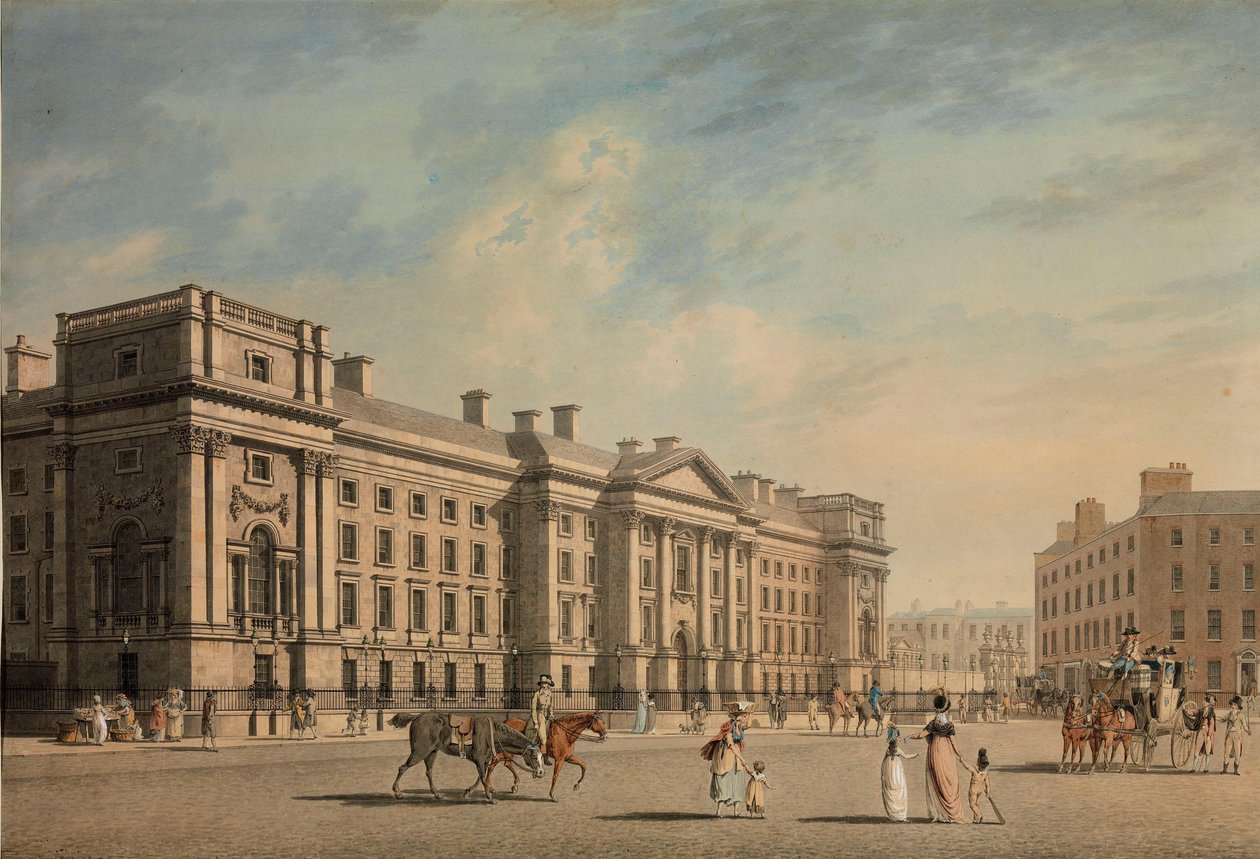 Trinity College, College Green, Dublin av James Malton