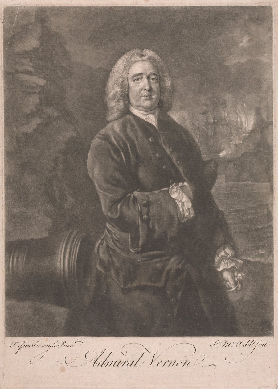 Admiral Edward Vernon av James McArdell