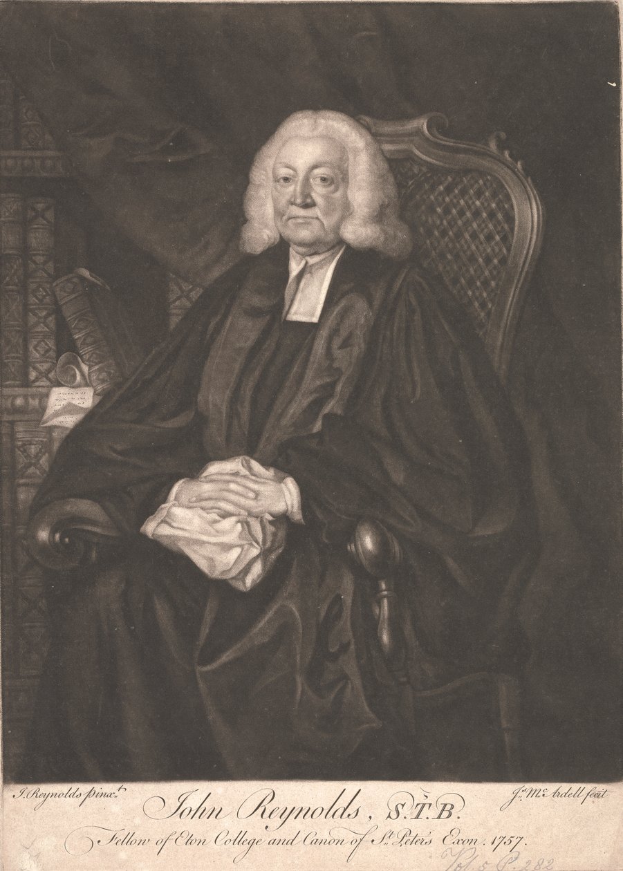Dr. John Reynolds, STB av James McArdell