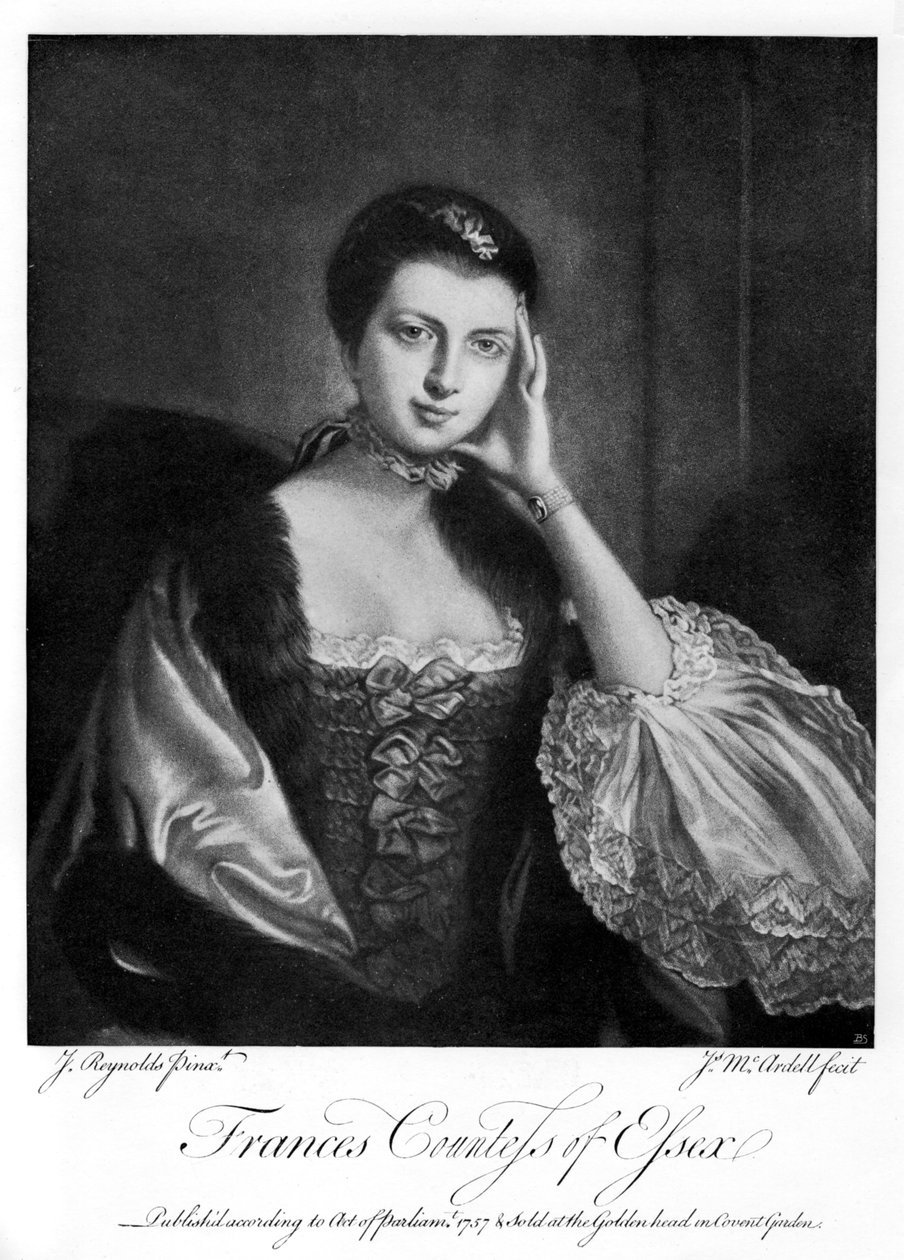 Frances, grevinne av Essex, 1757, 1905 av James McArdell
