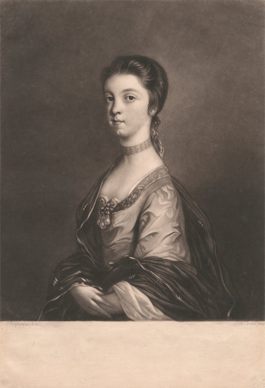 Lady Elizabeth Montagu av James McArdell