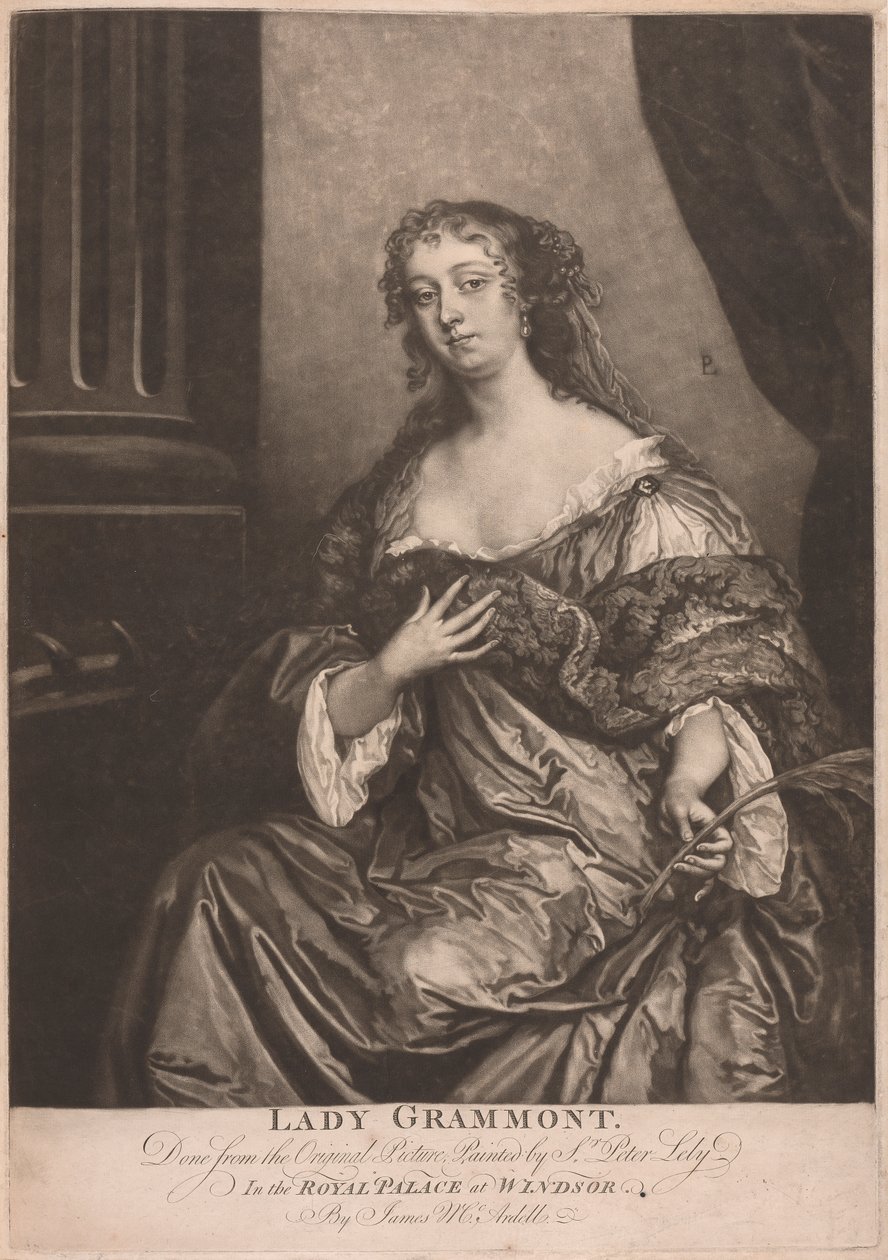 Lady Grammont av James McArdell