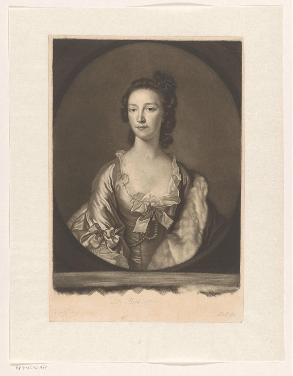 Portrett av Anne Farquharson-MacKintosh av James McArdell