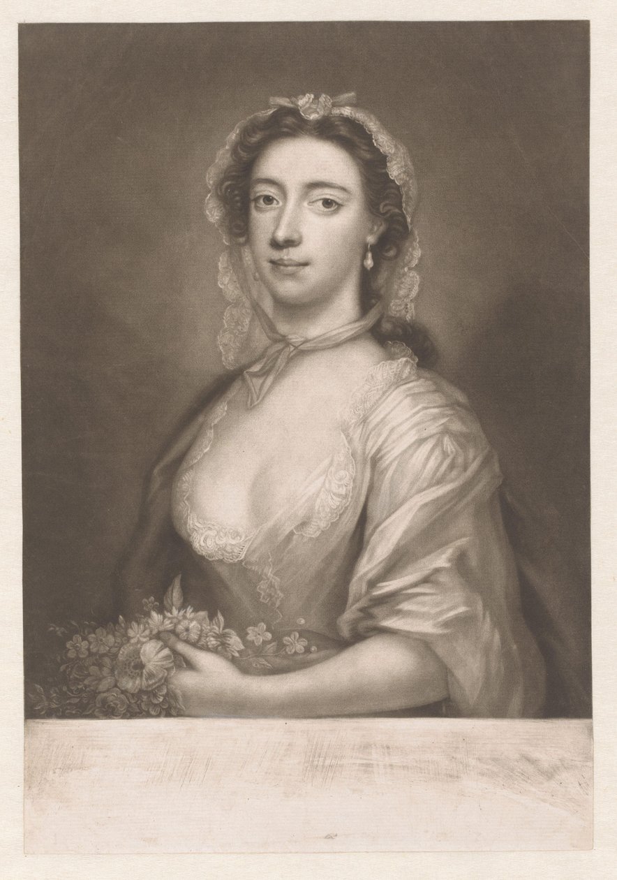 Portrett av Margaret («Peg») Woffington av James McArdell