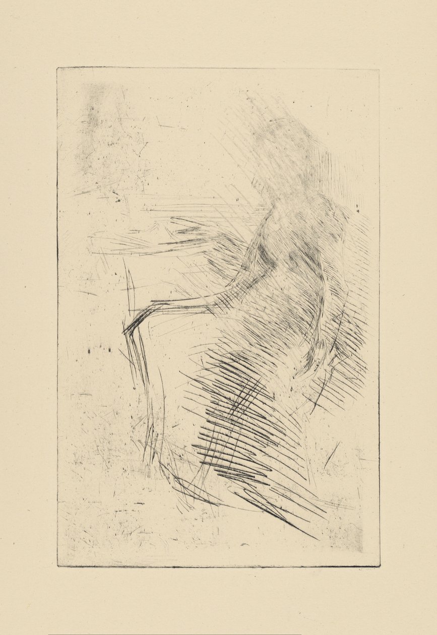 [76] Inntrykk fra kansellerte tallerkener av Whistler - The Desk. av James Abbott McNeill Whistler