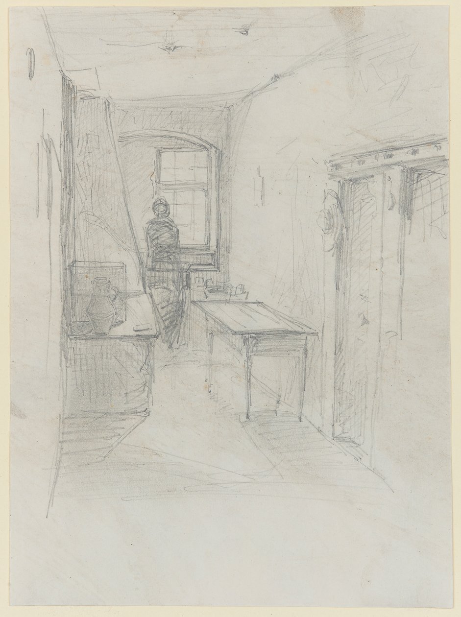 Et kjøkken på Lutzelbourg av James Abbott McNeill Whistler