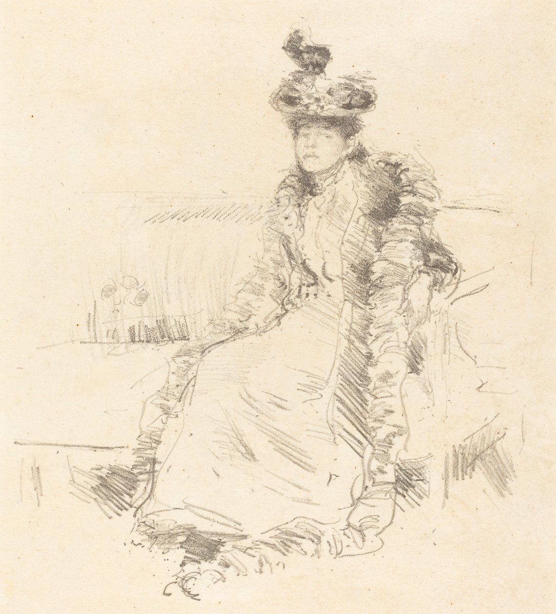 En dame som sitter av James Abbott McNeill Whistler