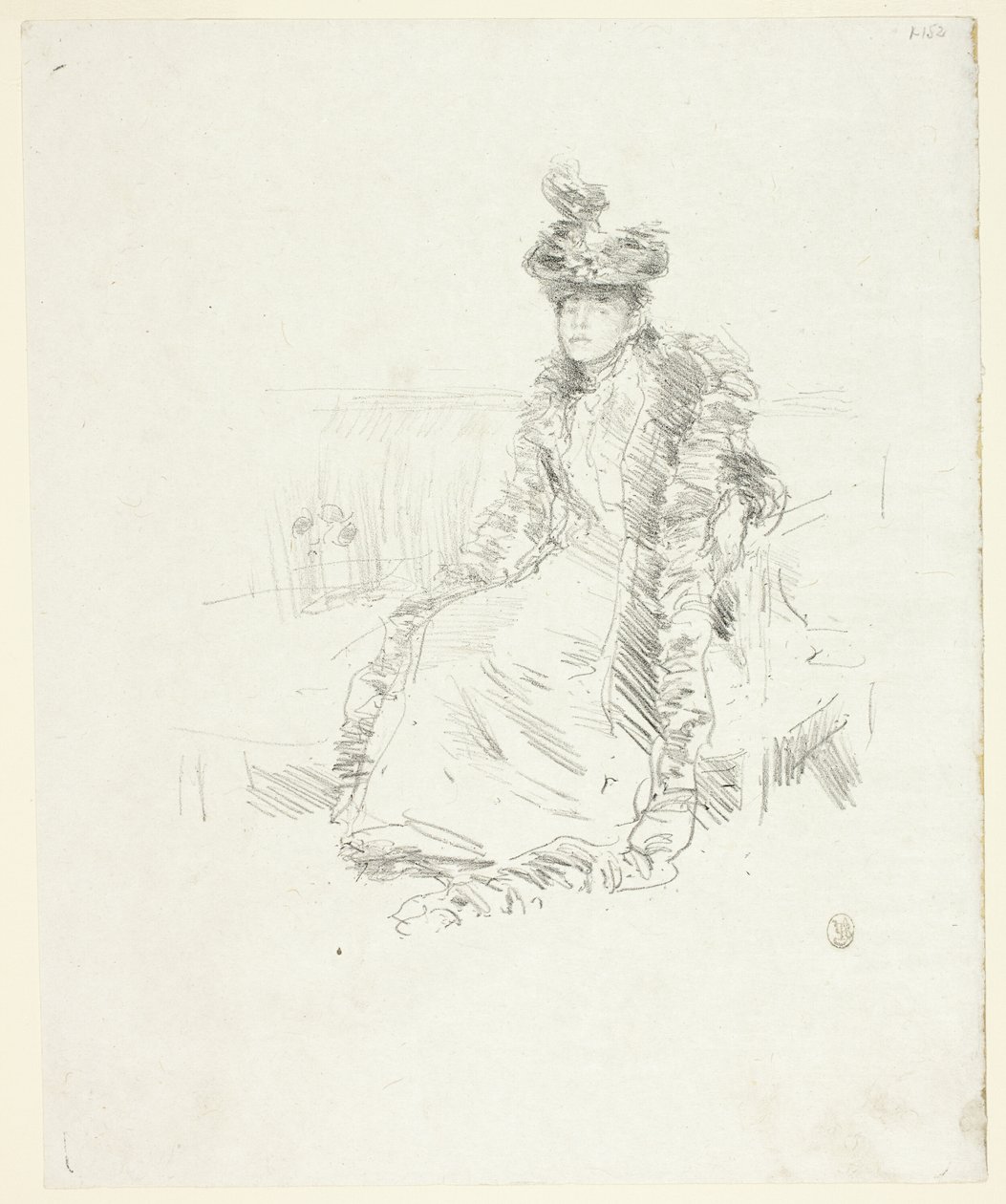 En dame som sitter av James Abbott McNeill Whistler