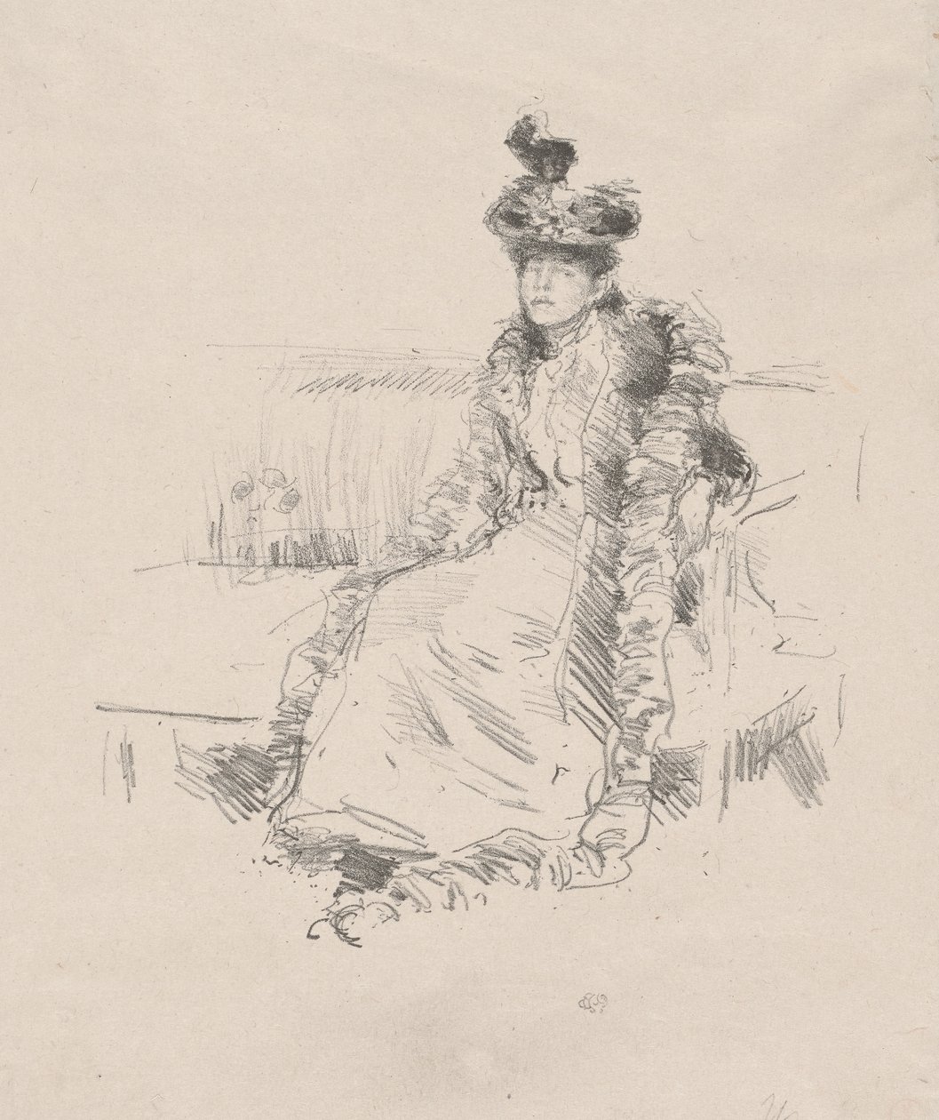 En dame som sitter av James Abbott McNeill Whistler