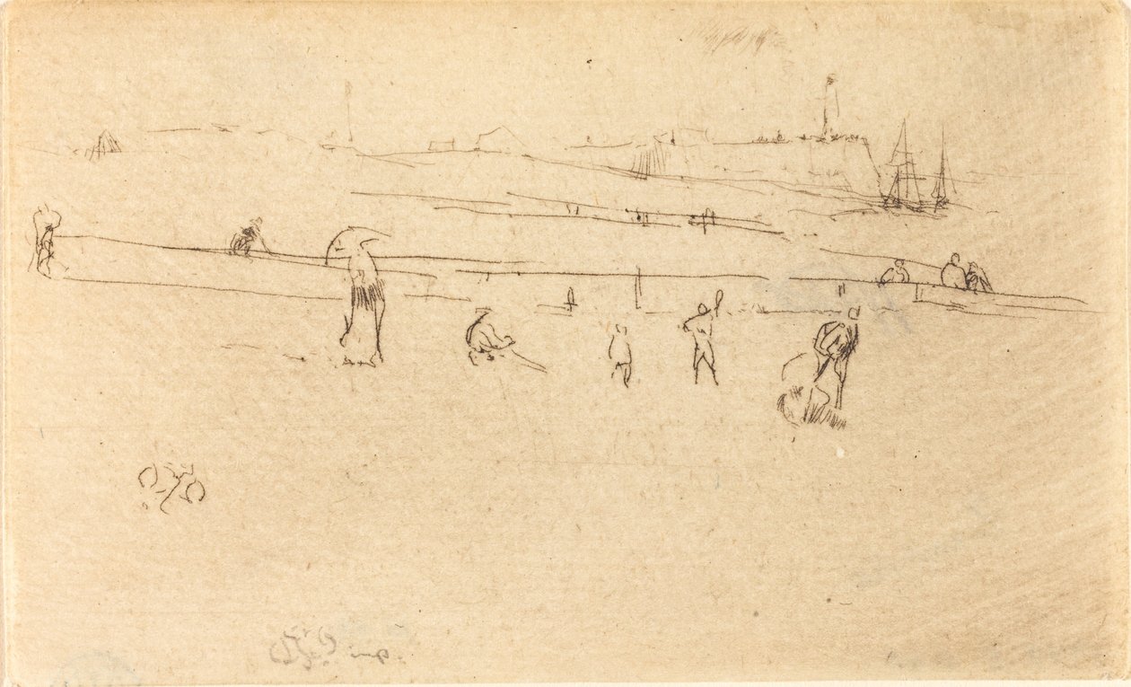 En skisse hos Dieppe av James Abbott McNeill Whistler