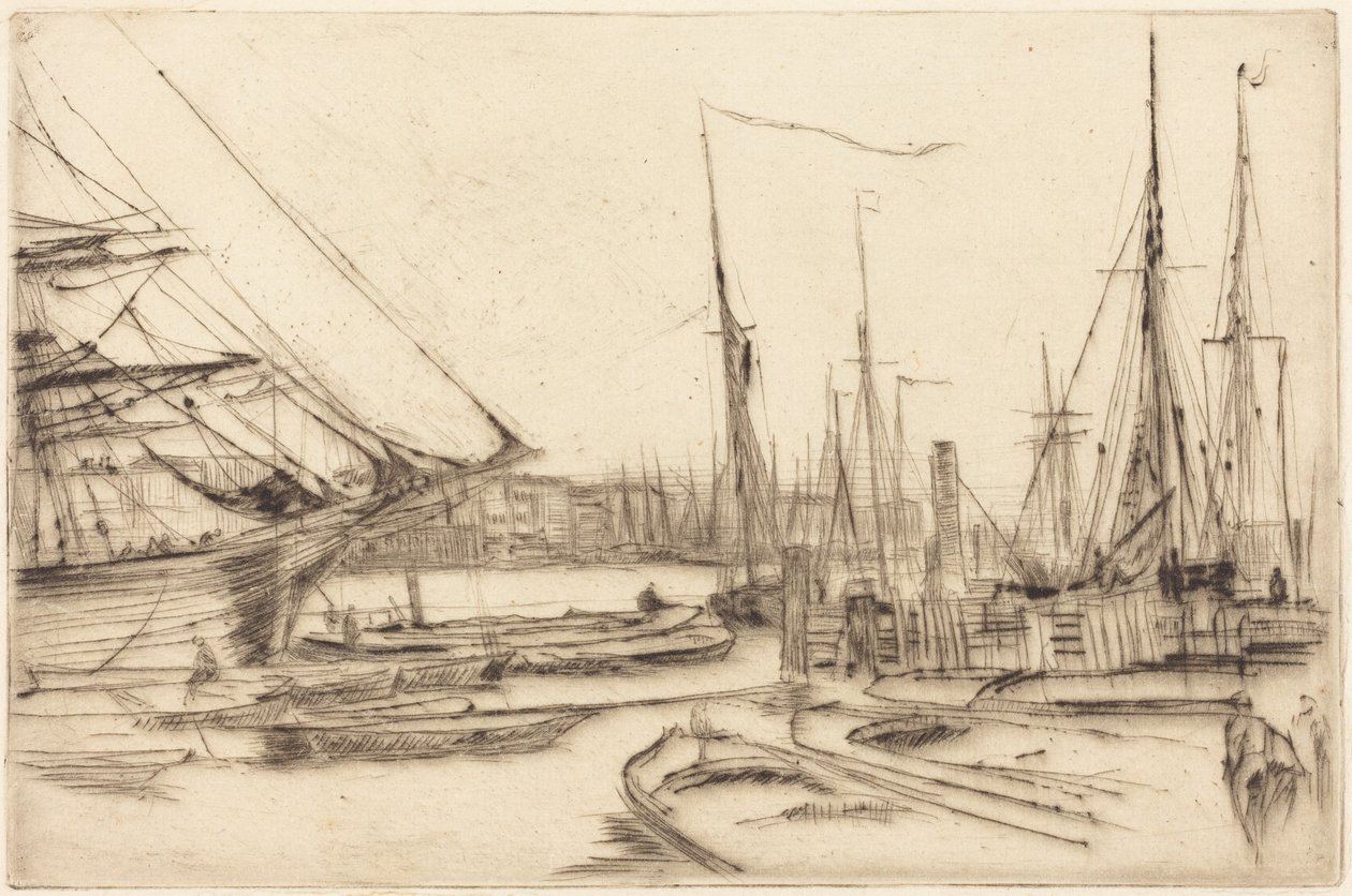 En skisse fra Billingsgate av James McNeill Whistler