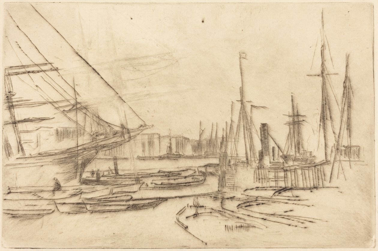 En skisse fra Billingsgate av James McNeill Whistler