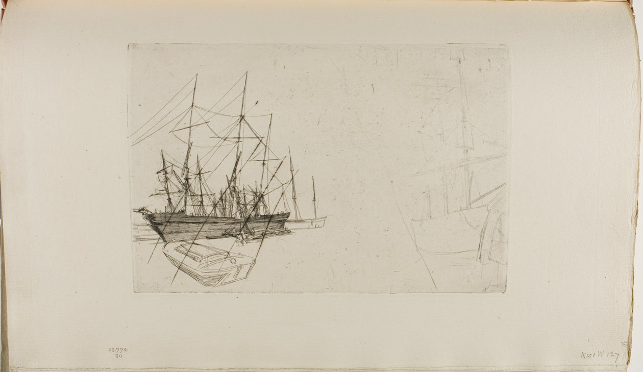 En skisse av frakt av James Abbott McNeill Whistler