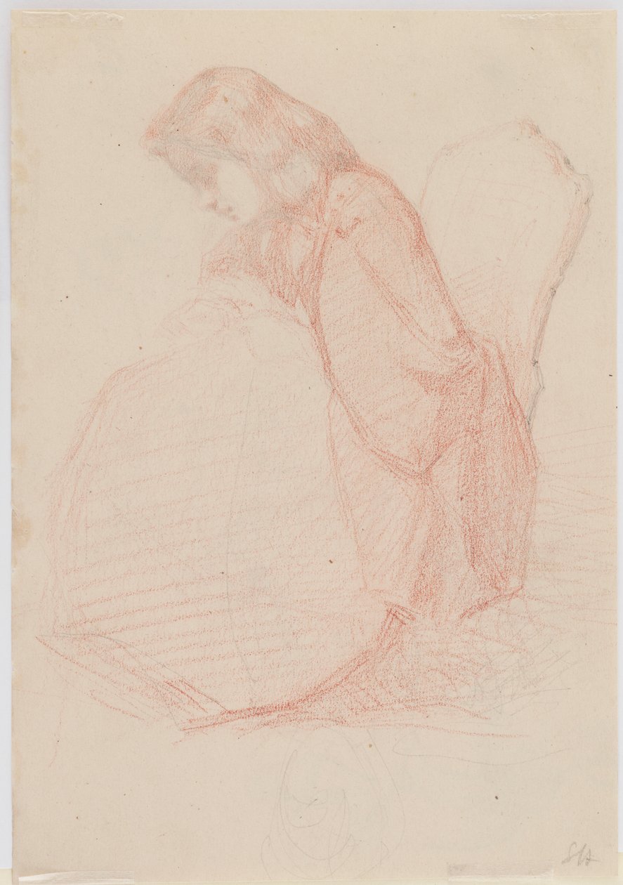 En tosidig tegning av Fumette og dansende klovner av James Abbott McNeill Whistler