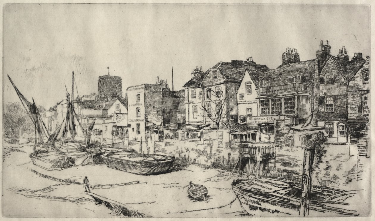 «Adam og Eva»-tavernaen, gamle Chelsea av James McNeill Whistler