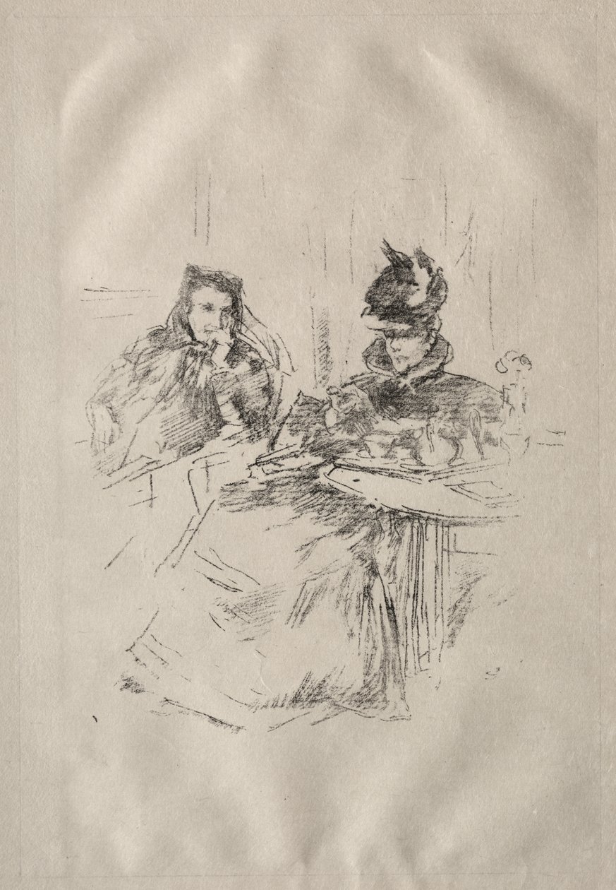 Ettermiddagste, fru Phillips og fru Charles Whibley av James McNeill Whistler