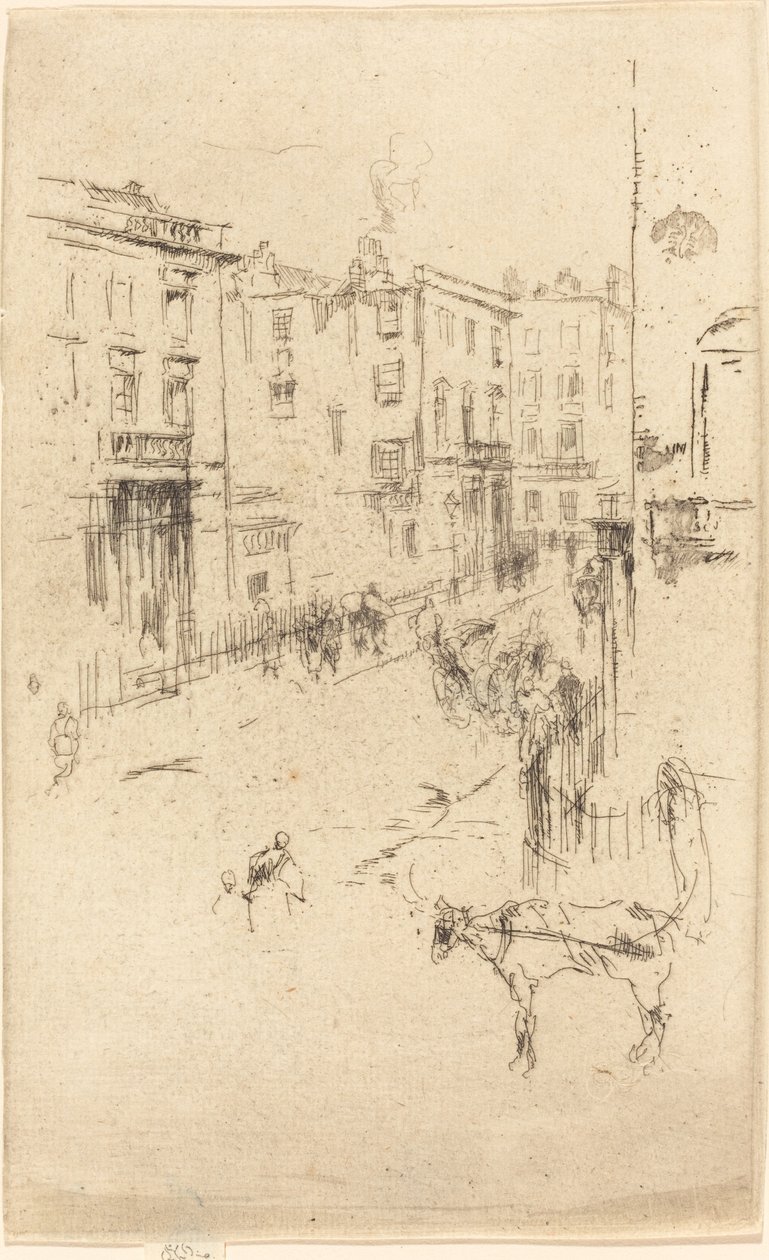 Alderney Street av James Abbott McNeill Whistler