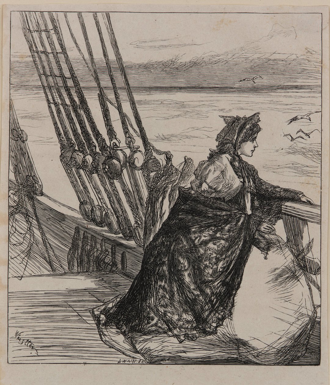 En illustrasjon til <em>Majorens datter</em> av James Abbott McNeill Whistler