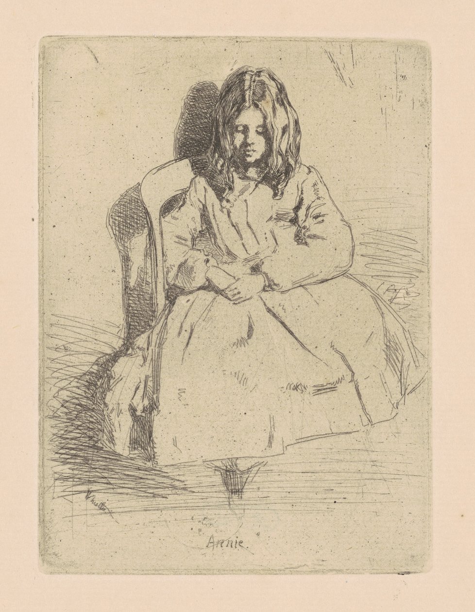 Annie, sittende av James Abbott McNeill Whistler