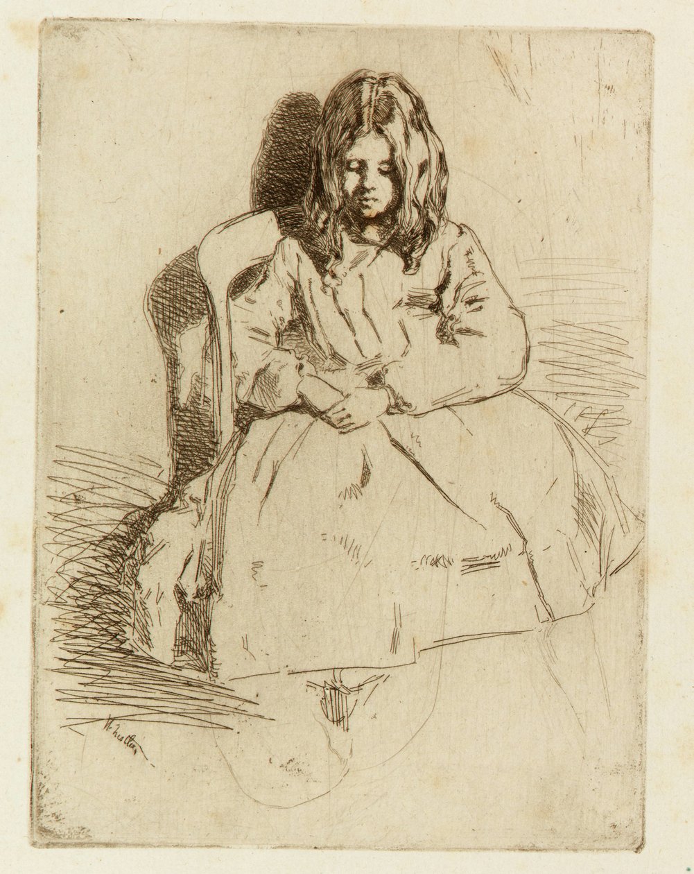 Annie, sittende av James Abbott McNeill Whistler
